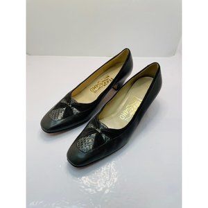 Salvatore Ferragamo Snake Heels 7.5